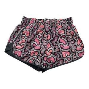 Athletic Works Pink Black Snake-Print Athletic Shorts girls/kids xxl